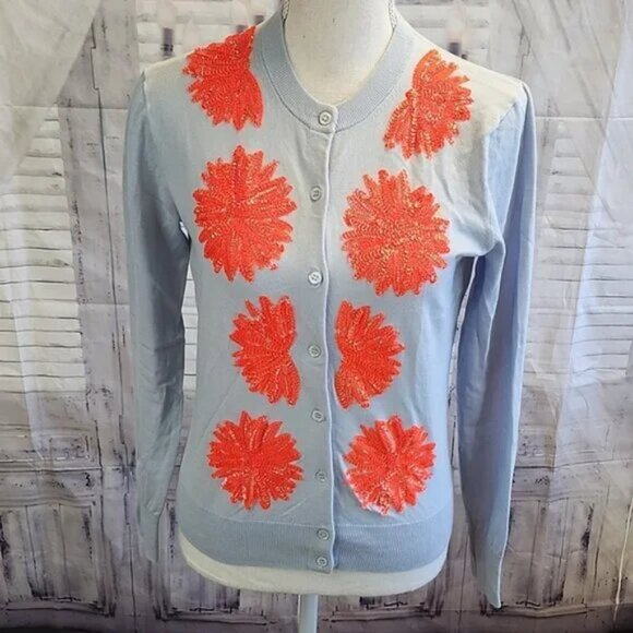 J. Crew Sequin Cardigan Sweater - Picture 2 of 4